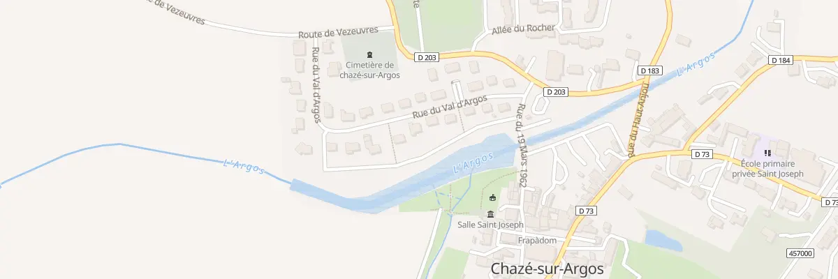 Plan du 12 Rue du val d’argos à Chazé-sur-Argos