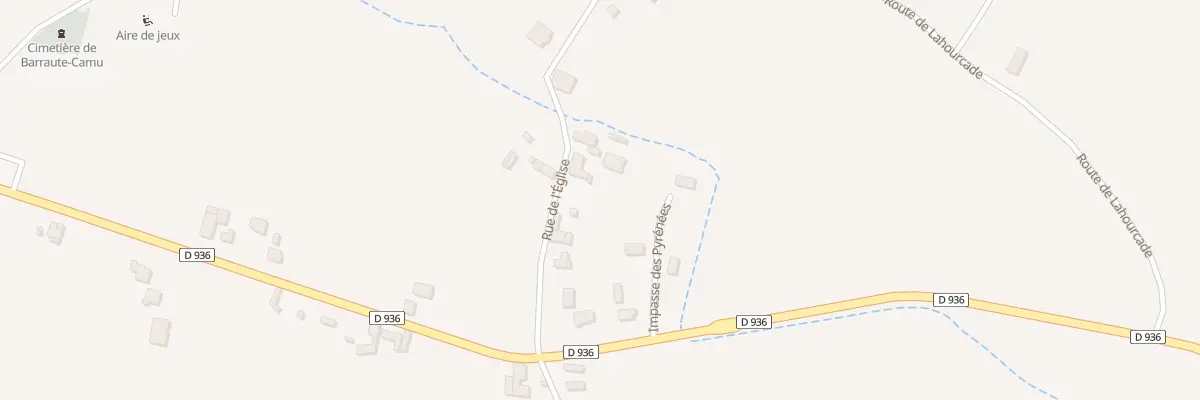 Plan du 32 Rte de l’Eglise à Barraute-Camu