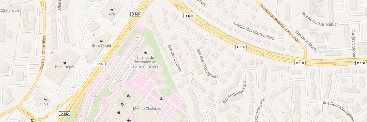 Plan du 7 Rue des Lauriers à Cholet