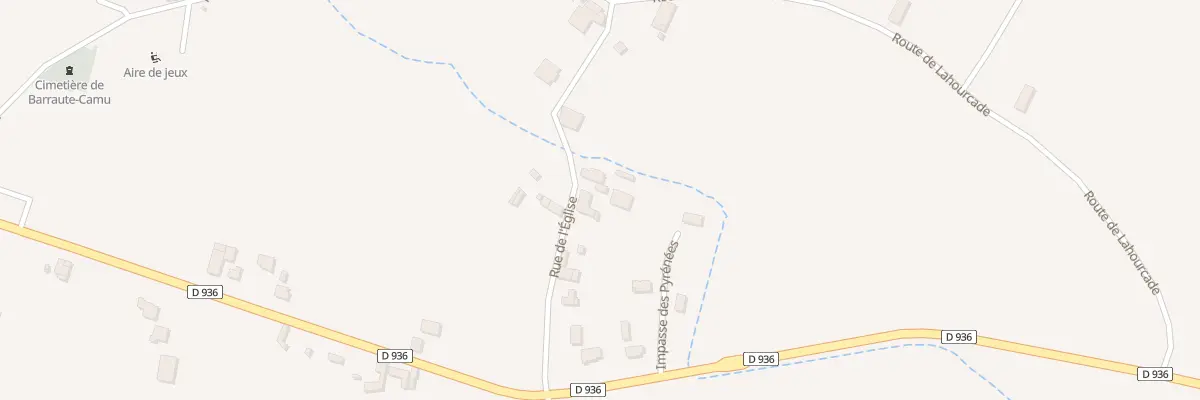 Plan du 30 Rte de l’Eglise à Barraute-Camu