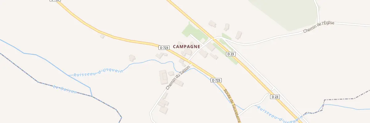 Plan du 1 Rte de Sauveterre à Tabaille-Usquain