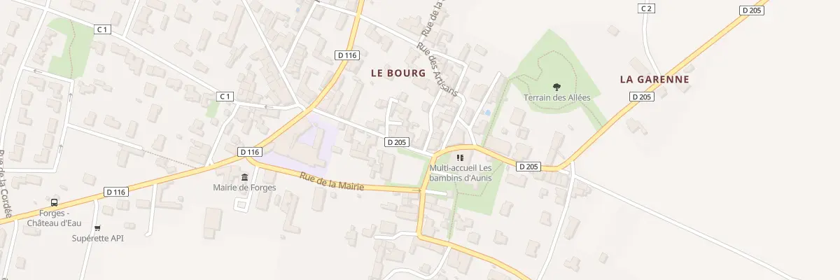 Plan du 13 Rue Eugène Charron à Forges