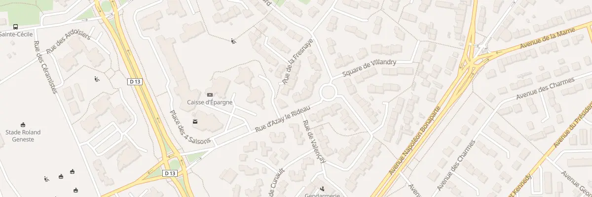 Plan du 11 Rue d’Azay le Rideau à Cholet