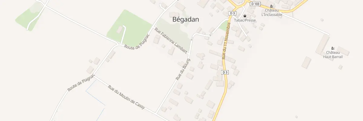 Plan du 20 Rue du Bourg à Bégadan