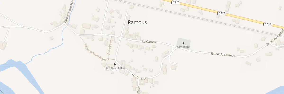 Plan du 80 La Carrera à Ramous