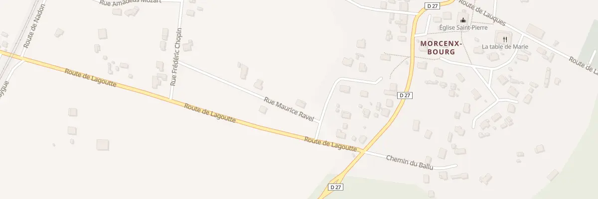 Plan du 80 Rue Maurice Ravel à Morcenx-la-Nouvelle