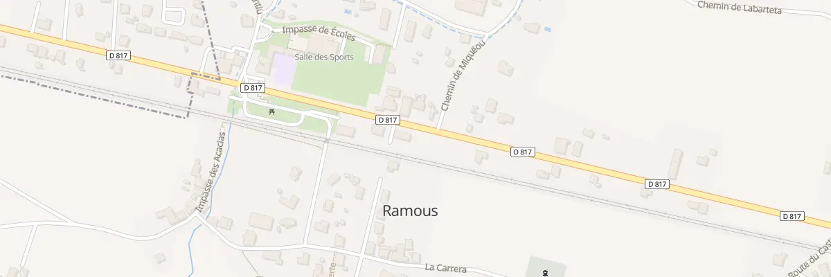 Plan du 226 Rte Départementale 817 à Ramous