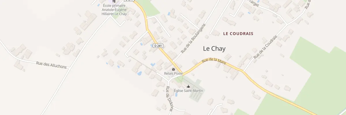 Plan du 1 Rue de la Boulangerie au Chay