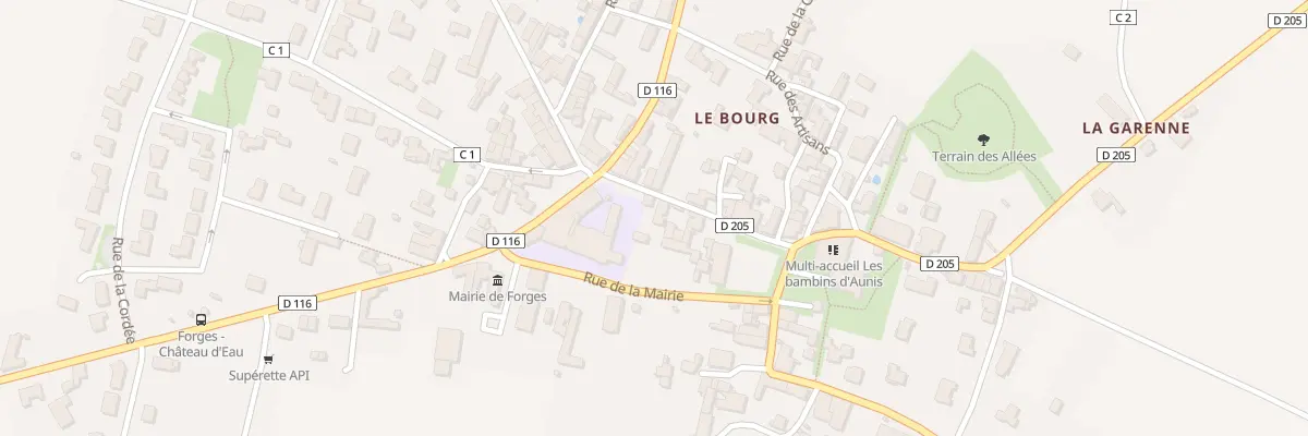 Plan du 2B Rue Eugène Charron à Forges