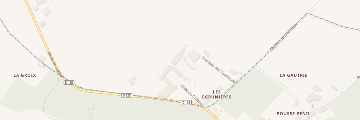 Plan du 2 Imp des Métairies à Trizay