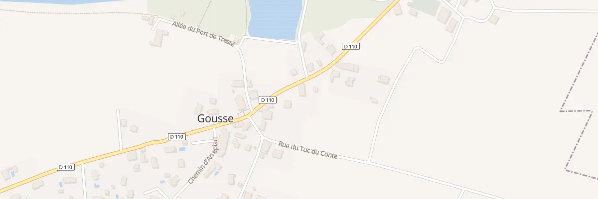 Plan du 714 Av du Val d’Adour à Gousse