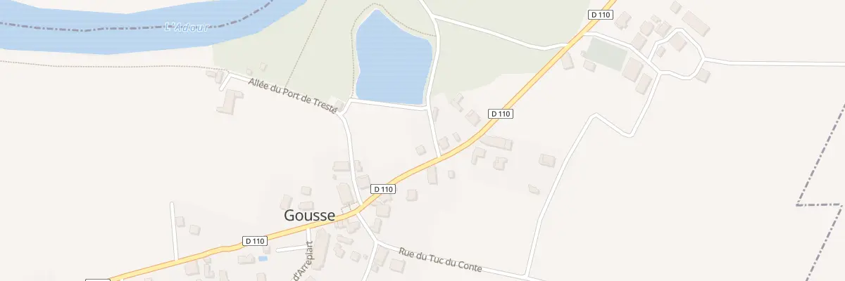 Plan du 701 Av du Val d’Adour à Gousse