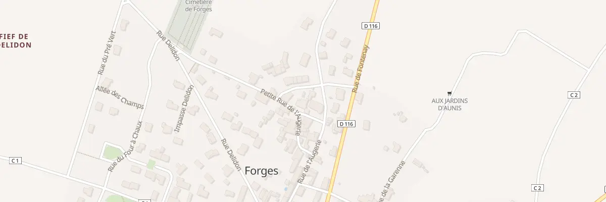 Plan du 8 Petite Rue de l’Augerie à Forges