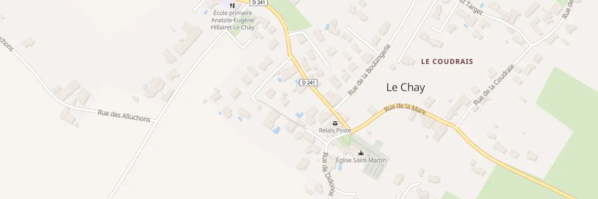 Plan du 14 Rue Saint Martin au Chay