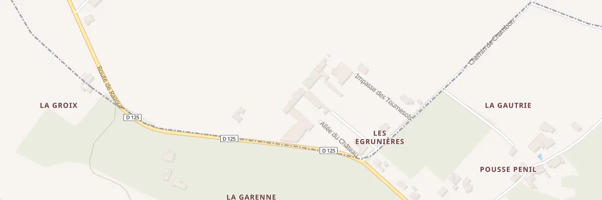 Plan du 2 All du Château à Trizay