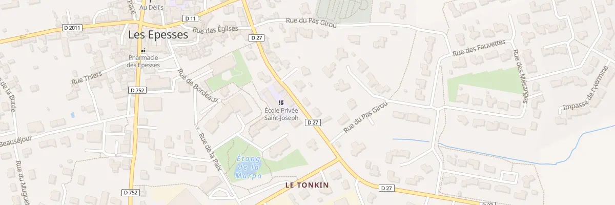 Plan du 17 Rue Jeanne d’Arc aux Epesses