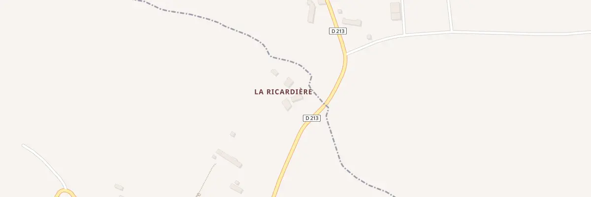 Plan du 13 La Ricardiere à Lamberville
