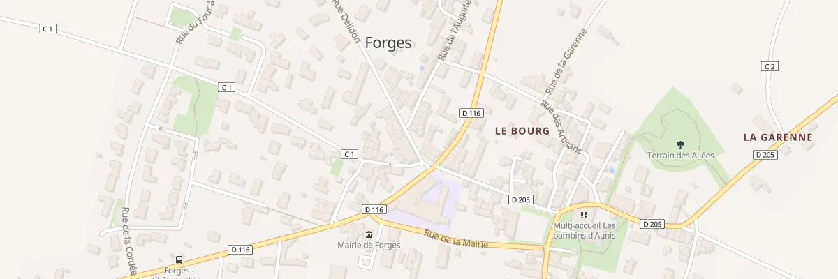 Plan du 6 Rue Delidon à Forges