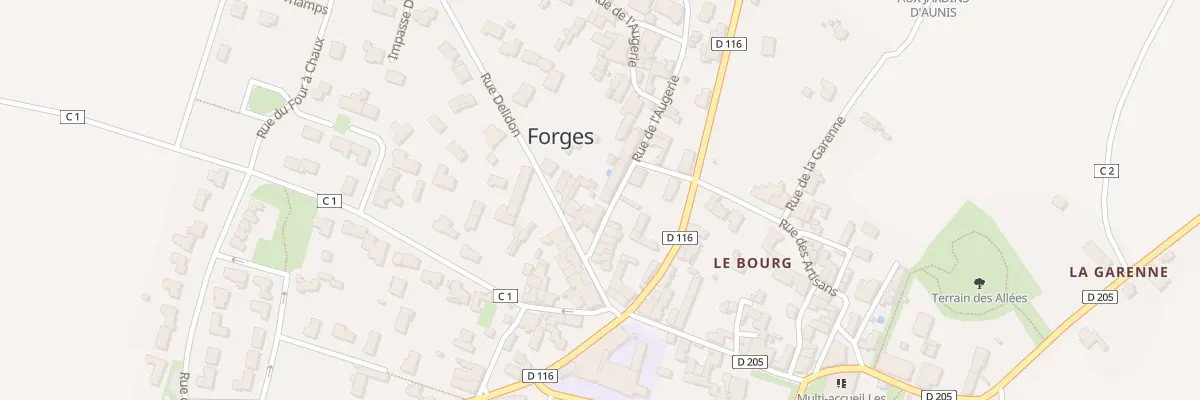 Plan du 3 Rue de l’Augerie à Forges