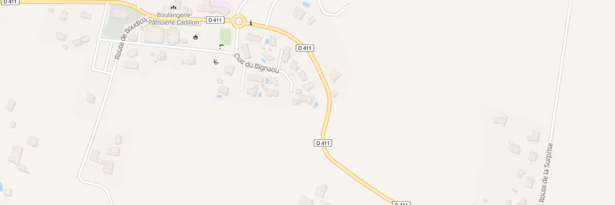 Plan du 1 Pouyauou à Goos