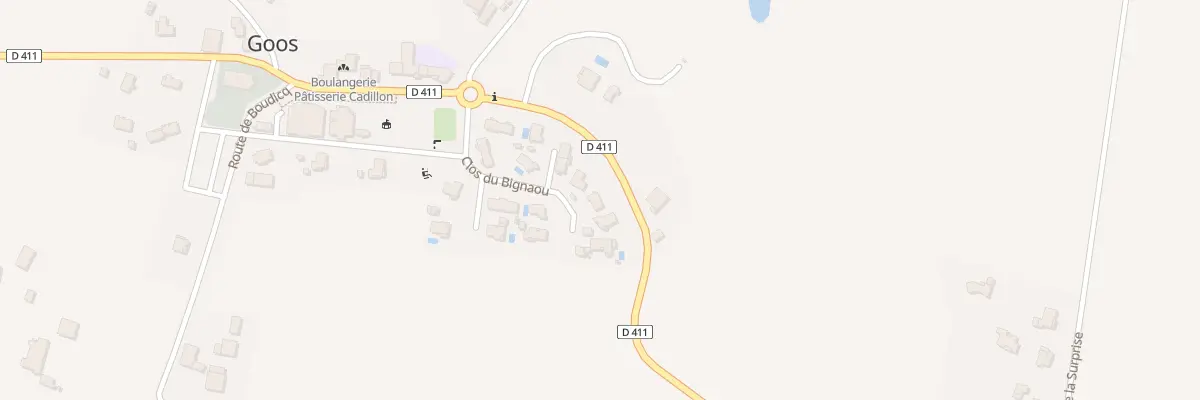 Plan du 8 Pouyauou à Goos