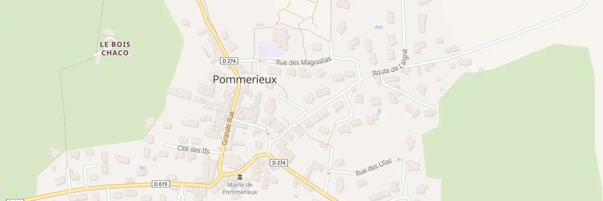 Plan du 3 Rte de Laigné à Pommerieux