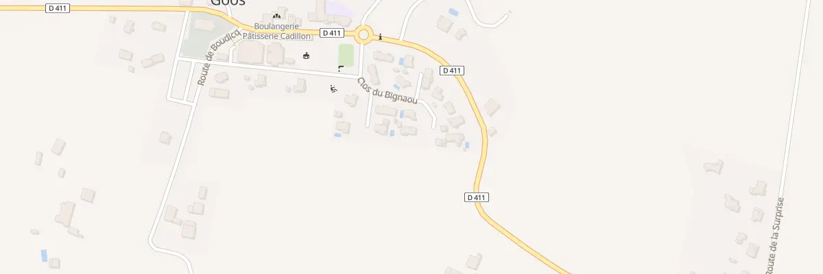 Plan du 8 Clos du Bignaou à Goos