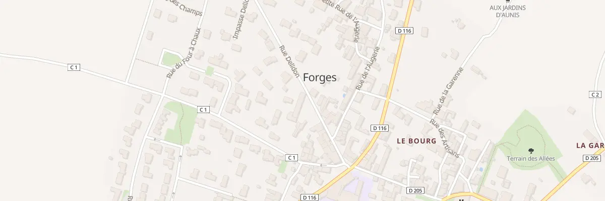Plan du 9 Rue Delidon à Forges