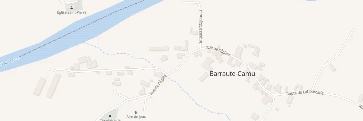 Plan du 8 Rte de l’Eglise à Barraute-Camu