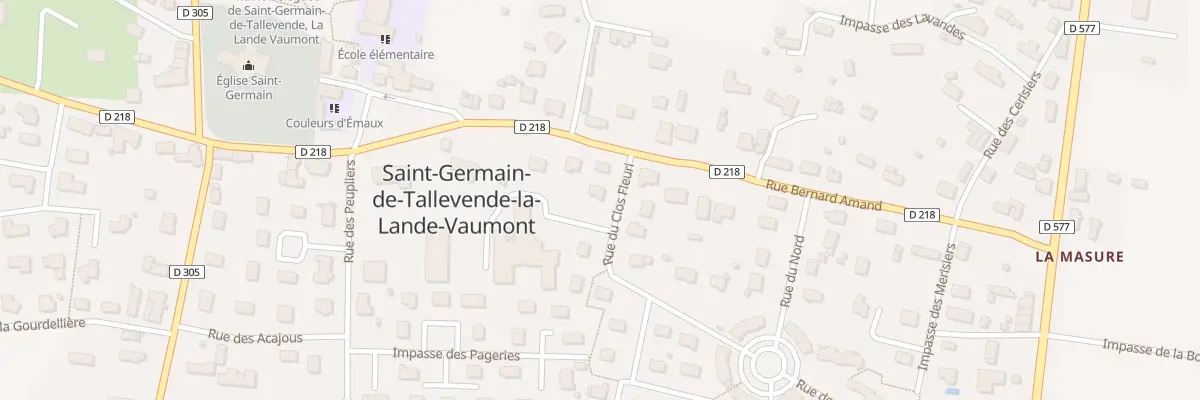 Plan du 4 Rue du Clos Fleuri - St Germai à Vire Normandie
