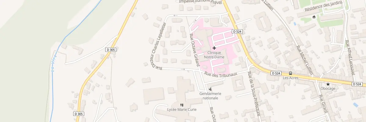 Plan du 4 Rue du Dr Ch Lepelletier- Vire à Vire Normandie