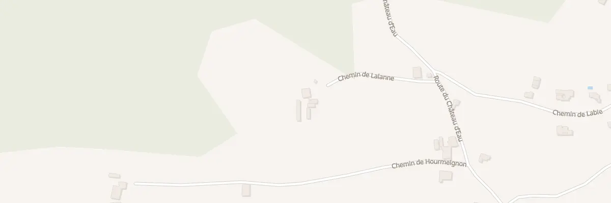 Plan du 190 Che de Lalanne à Mouscardès
