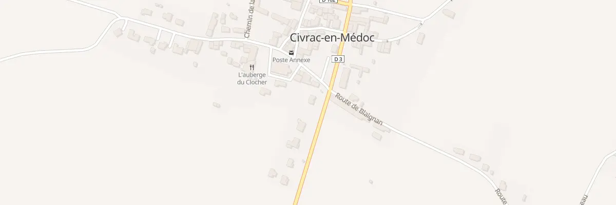 Plan du 321 Rte Begadan à Civrac-en-Médoc