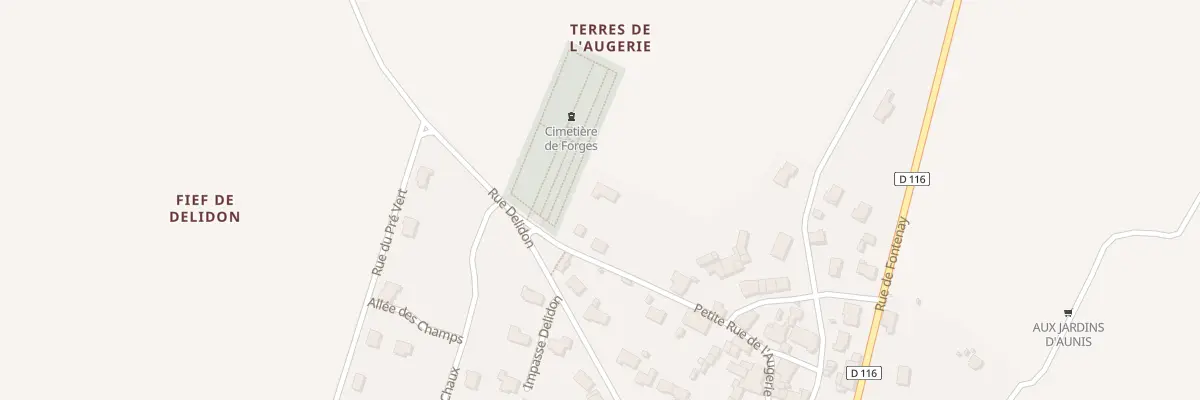 Plan du 5001F Ptr Pte Rue de l’Augerie à Forges