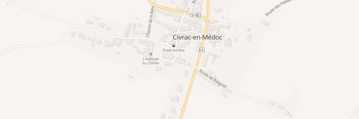Plan du 5 Rue du Onze Novembre 1918 à Civrac-en-Médoc
