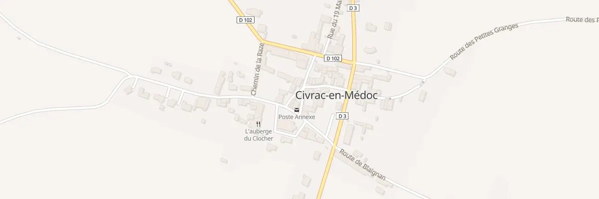 Plan du 19 Le Bourg à Civrac-en-Médoc