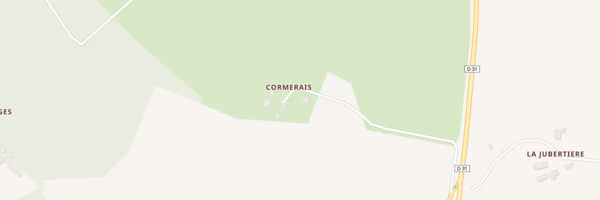 Plan du 1 Cormerais à Chailland