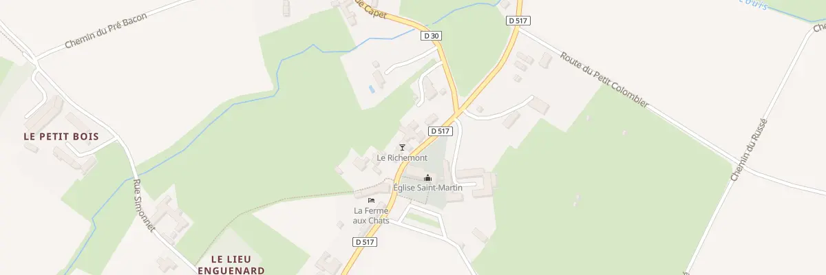 Plan du 533 Rue du Connétable de Richemont à Formigny La Bataille