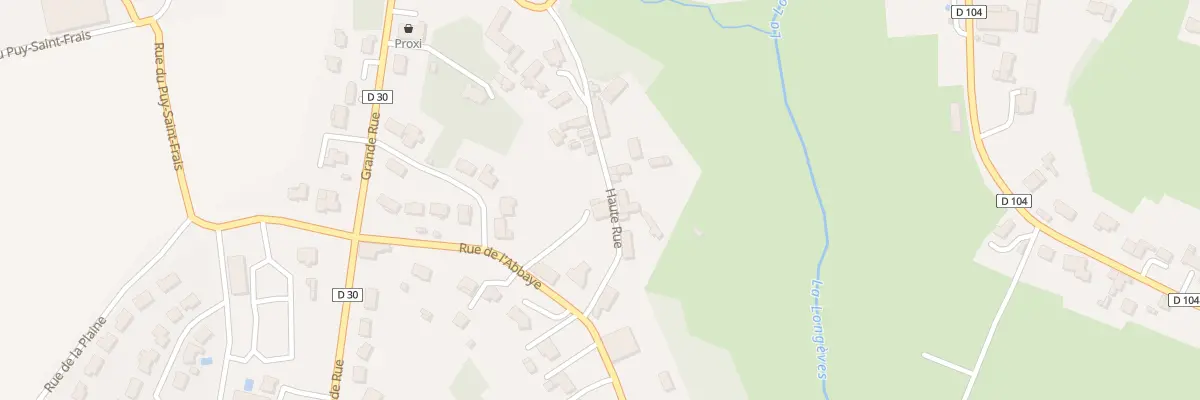 Plan du 34 Rue haute rue à L’Hermenault