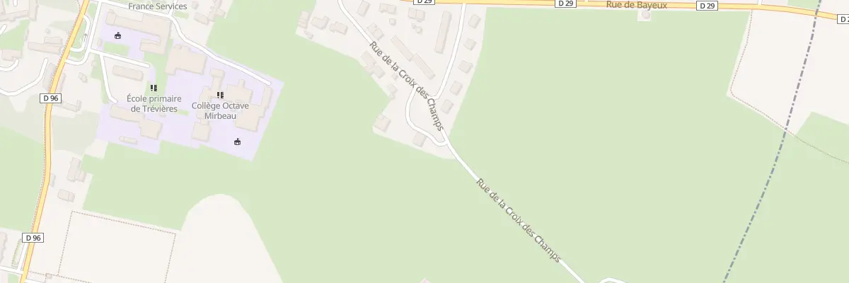 Plan du 206 Rue de la Croix des Champs à Trévières