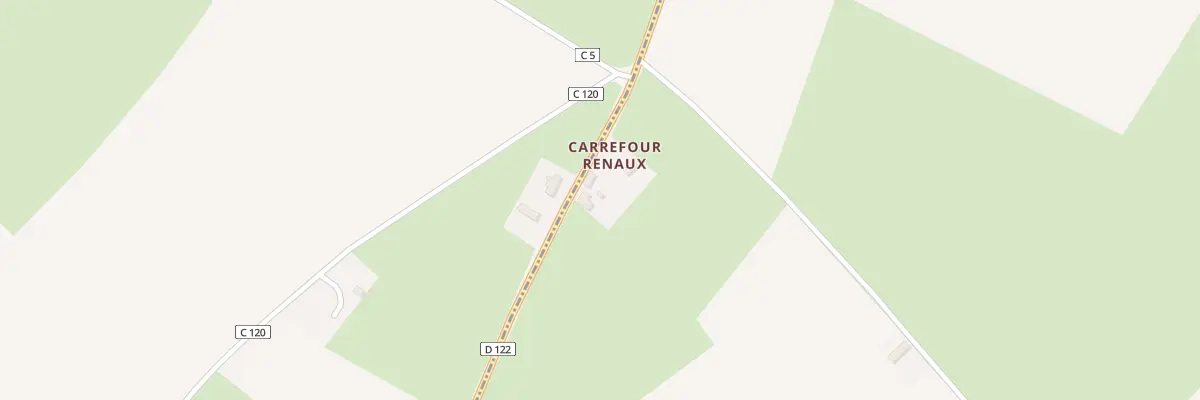 Plan du 5021 Carrefour Renaux à La Bazoque