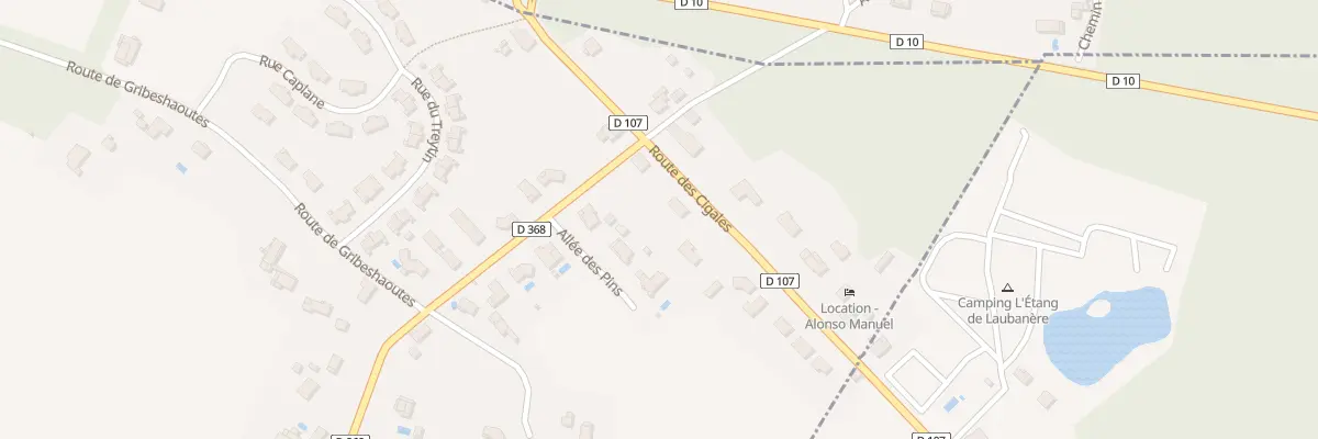 Plan du 54 Rte des Cigales à Préchacq-les-Bains