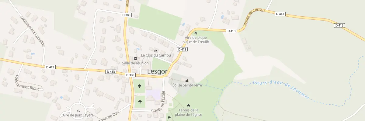 Plan du 168 Rte de Carcen à Lesgor