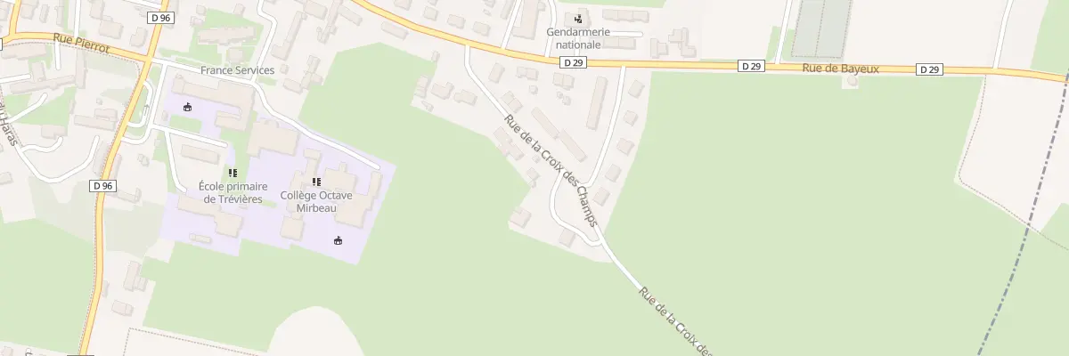 Plan du 134 Rue de la Croix des Champs à Trévières