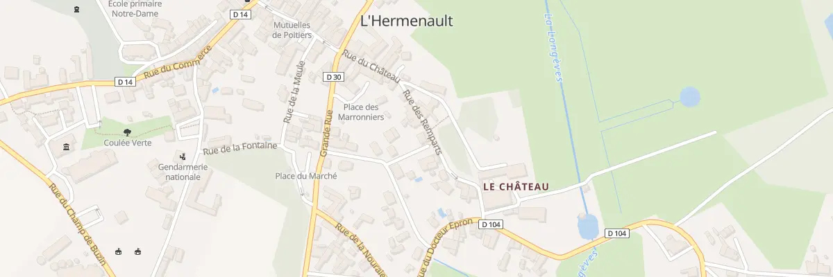 Plan du 14 Rue des remparts à L’Hermenault