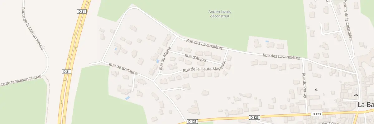 Plan du 6 Rue d’Anjou à La Baconnière