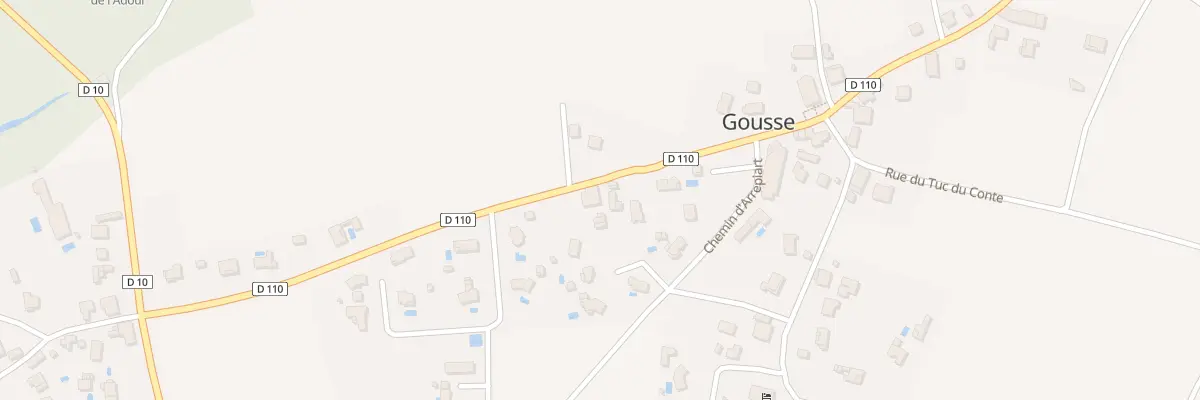 Plan du 390 Av du Val d’Adour à Gousse