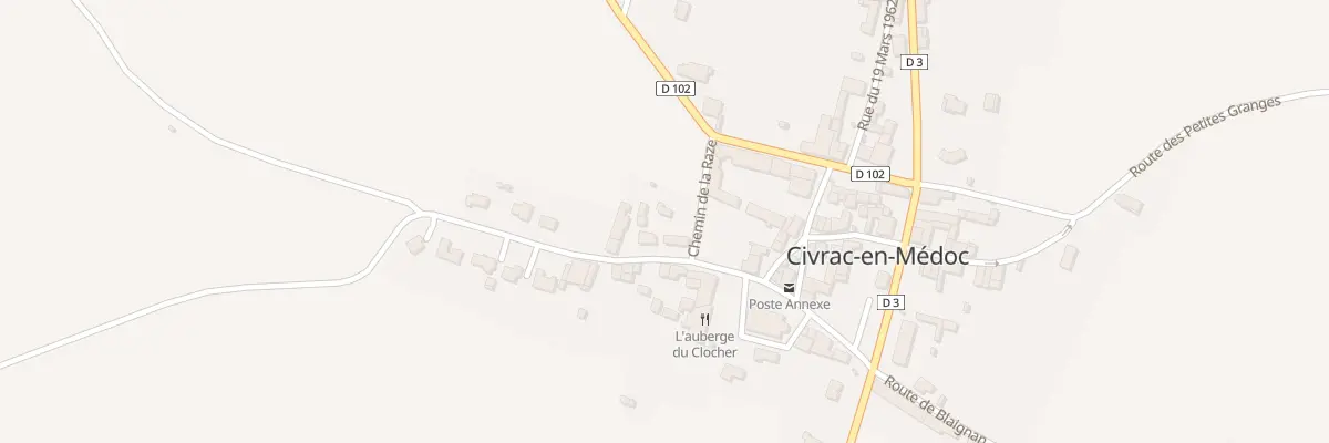 Plan du 1 Che de la Raze à Civrac-en-Médoc