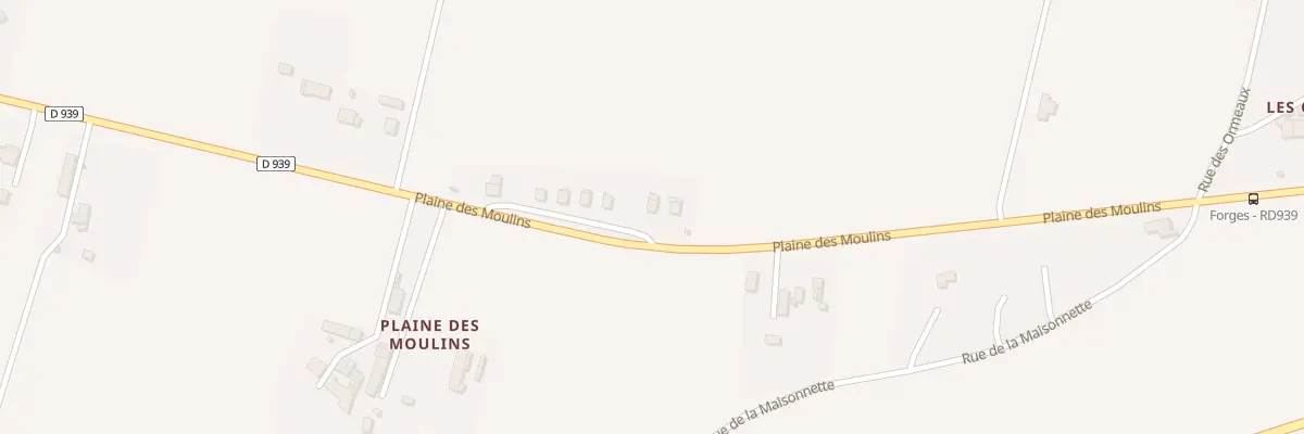 Plan du 11 Les Moulins de Puydrouard à Forges