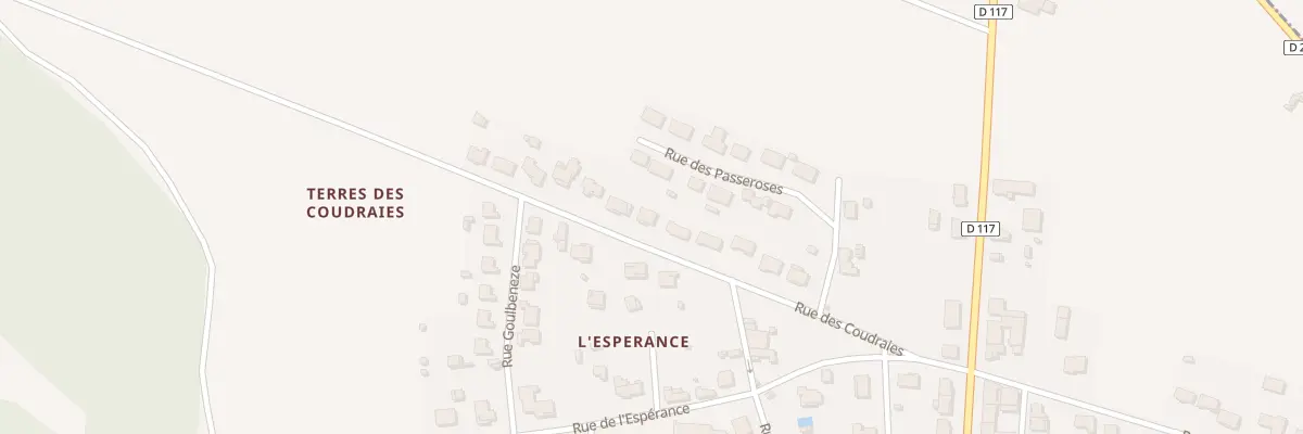 Plan du 14 Rue des Coudraies à Trizay
